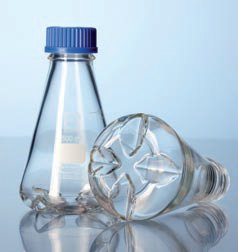 Fiole Erlenmeyer  baffle